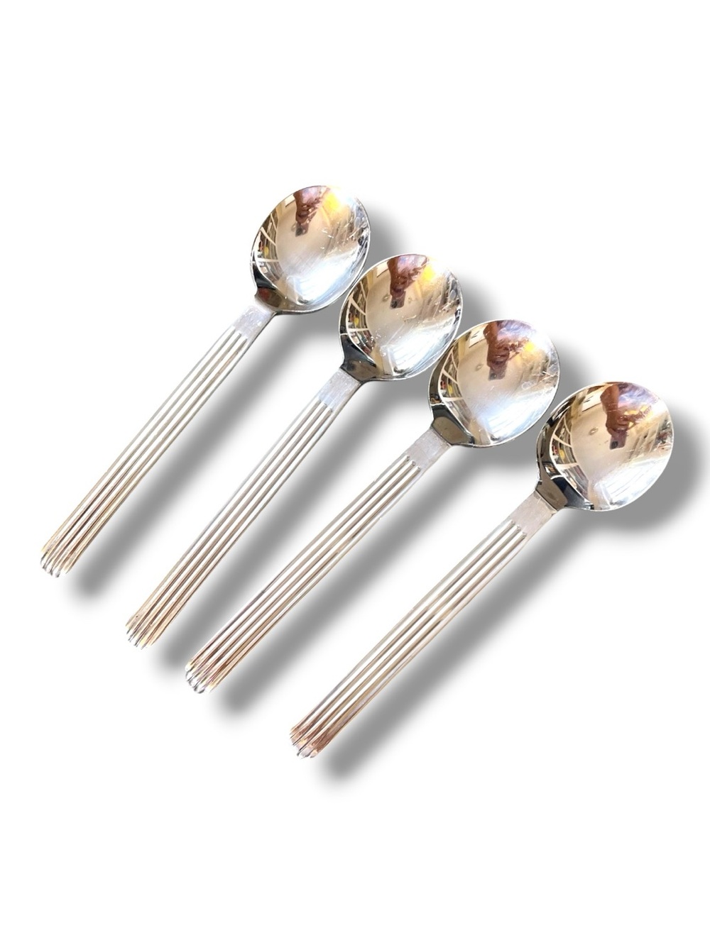Reed and Barton Hilton head pattern, dinner, spoons, set of four